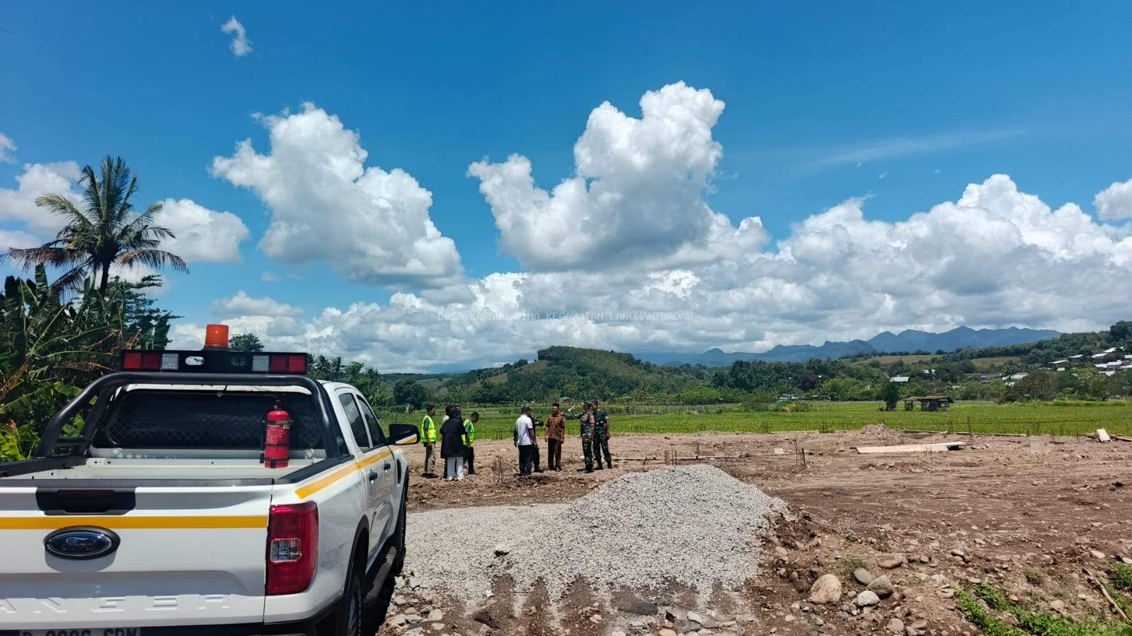 Dandim Sumbawa Tinjau Lokasi Pembangunan Awal Koperasi Merah Putih di Desa Karang Dima